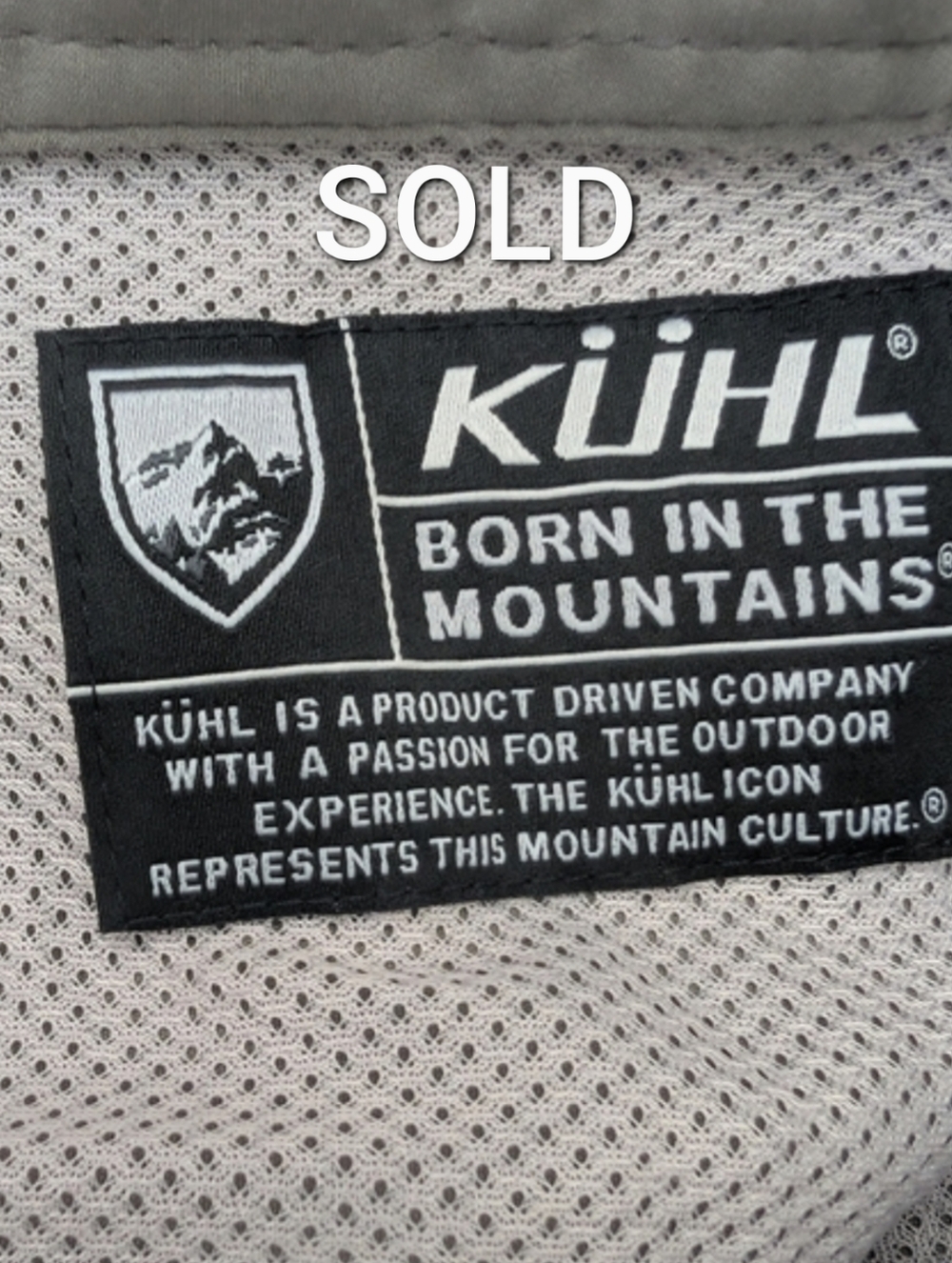 KUHL Renegade Cargo Shorts Mens Waist 34 Olive Nylon Outdoor Trek Trail Hiking